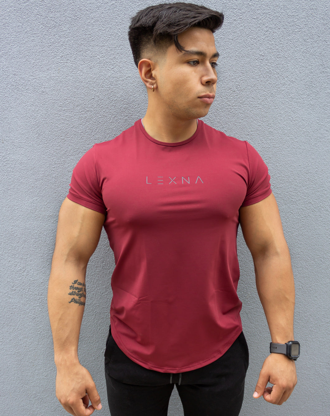Men's Fitted t-shirt Maroon